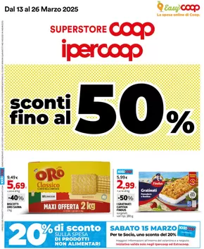 Offerte di Iper e super a Cornuda | Sconti fino al 50% in Ipercoop | 13/3/2025 - 26/3/2025