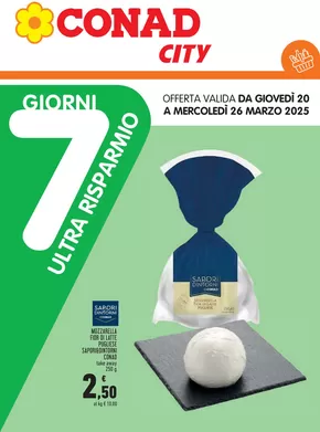 Volantino Conad City a Tortona | 7 giorni ultra risparmio | 20/3/2025 - 26/3/2025