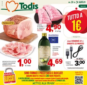 Offerte di Discount a Giugliano in Campania | Tutto a 1 euro in Todis | 20/3/2025 - 30/3/2025