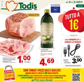 Offerte di Discount a Ciampino | Volantino Todis in Todis | 20/3/2025 - 30/3/2025