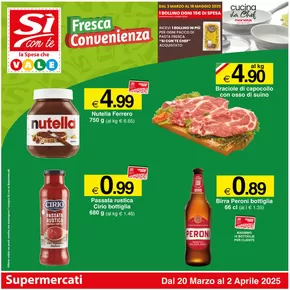 Volantino Si con te supermercati a Montesilvano | Fresca convenienza | 20/3/2025 - 2/4/2025