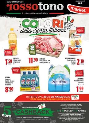 Offerte di Iper e super a Molfetta | I colori della spesa Italiana in Supermercati Rossotono Market | 20/3/2025 - 29/3/2025