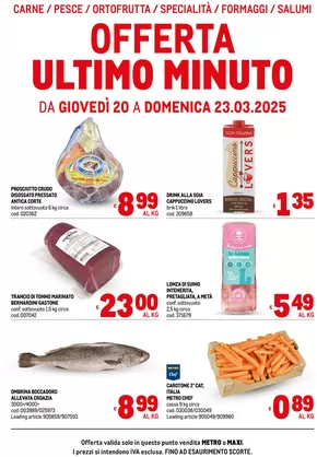 Volantino Metro a Genova | Offerte freschissimi | 20/3/2025 - 26/3/2025