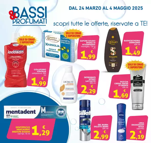 Volantino Conad City a San Giorgio Ionico | BASSI & PROFUMATI | 24/3/2025 - 4/5/2025