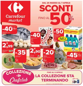 Volantino Carrefour Market a Civitavecchia | Sconti fino al 50% | 25/3/2025 - 7/4/2025