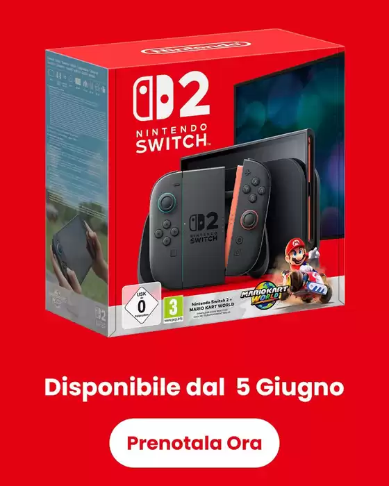 Volantino GameStop a Guidonia Montecelio | Nintendo Switch 2 | 5/6/2025 - 5/6/2025