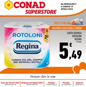 Volantino Conad Superstore a Napoli | Extra Convenienza | 9/4/2025 - 19/4/2025