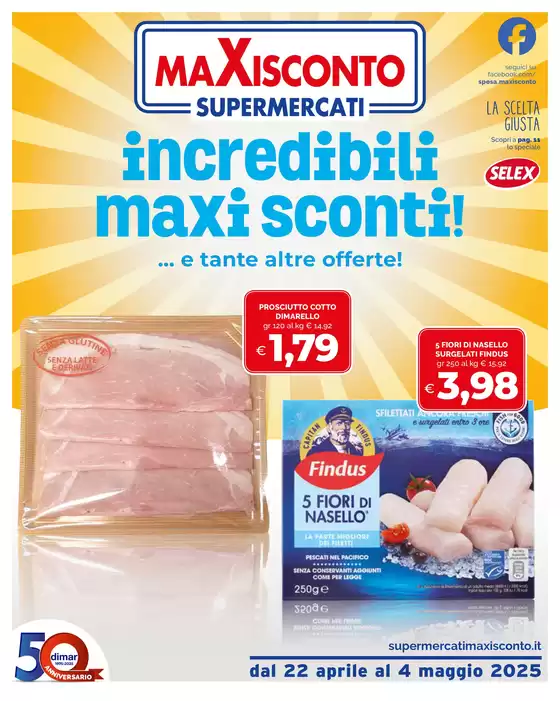 Volantino Maxisconto Supermercati | Incredibili maxi sconti! | 22/4/2025 - 4/5/2025