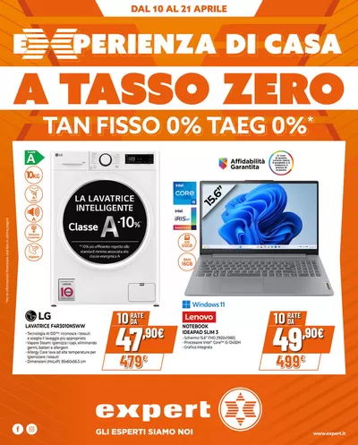 Offerte di Elettronica a Sciacca | Experienza di casa a tasso zero! in Expert | 10/4/2025 - 21/4/2025