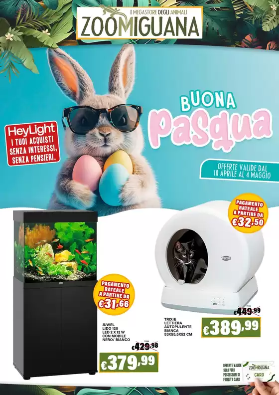 Volantino Zoomiguana a Napoli | Buona pasqua | 10/4/2025 - 4/5/2025