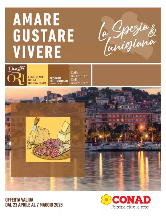 Volantino Spazio Conad a Santo Stefano di Magra | Amare gustare vivere | 23/4/2025 - 7/5/2025