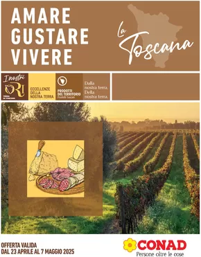 Volantino Spazio Conad a San Giuliano Terme | Amare gustare vivere | 23/4/2025 - 7/5/2025