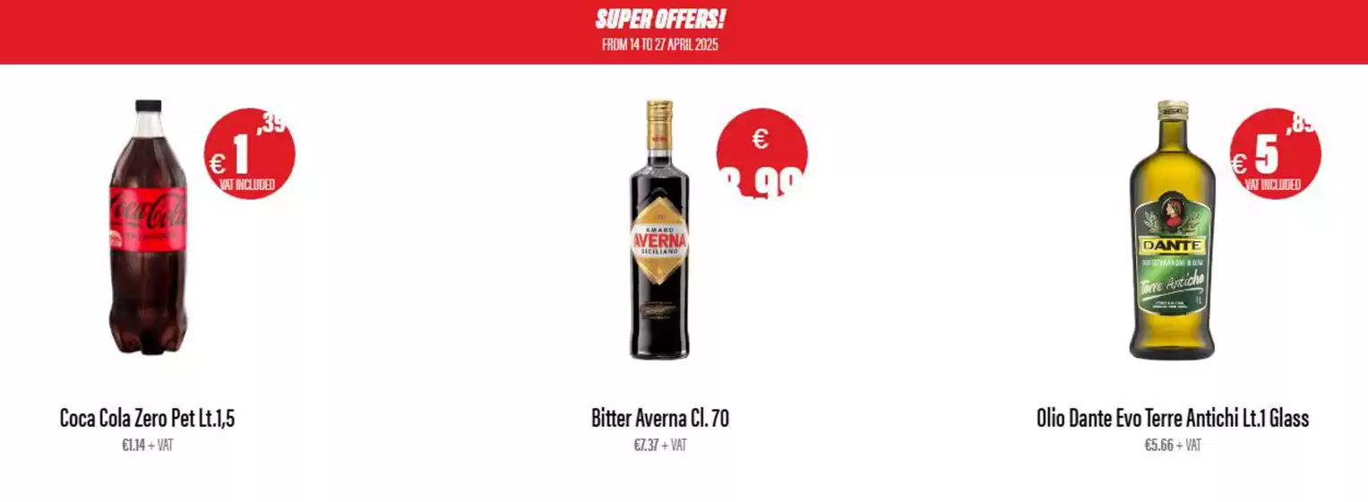 Volantino AG Cash and Carry | Super Offerte | 14/4/2025 - 27/4/2025