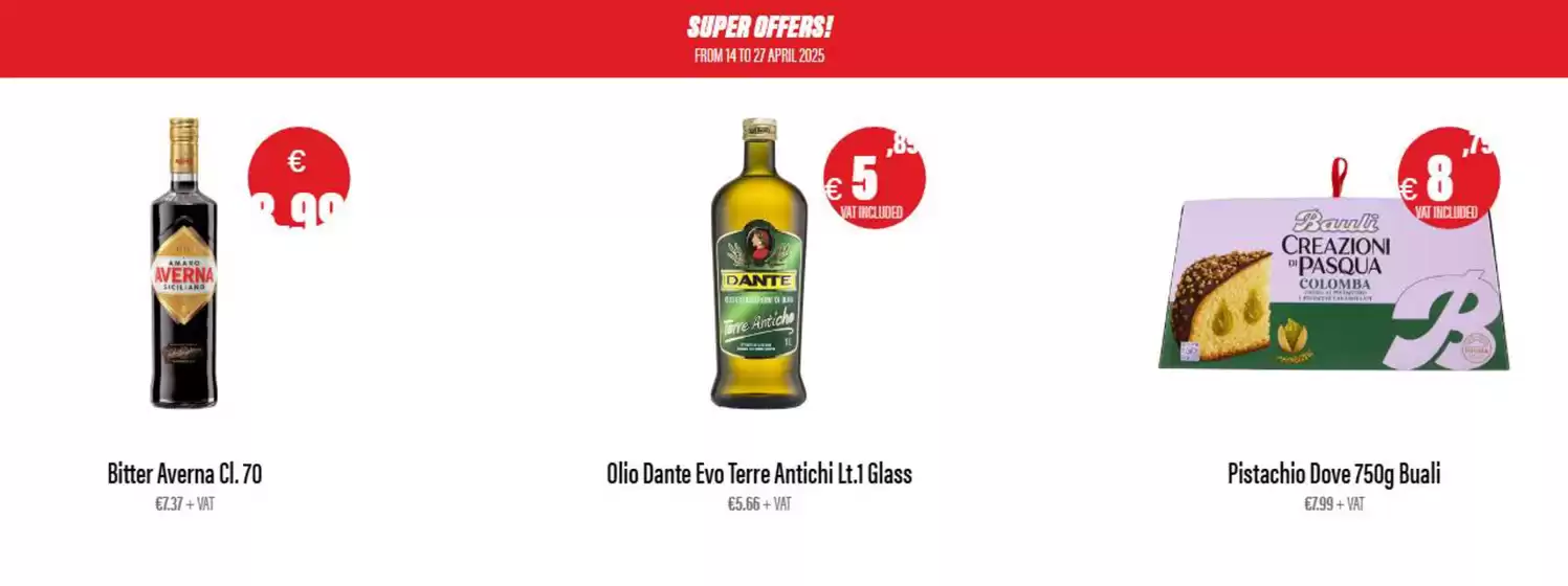 Volantino AG Cash and Carry | Super Offerte | 14/4/2025 - 27/4/2025