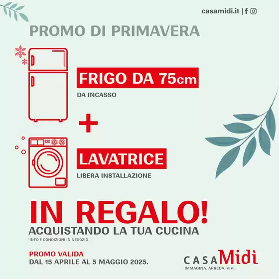Volantino Casa Midi a Cesena | Promo di primavera | 15/4/2025 - 5/5/2025