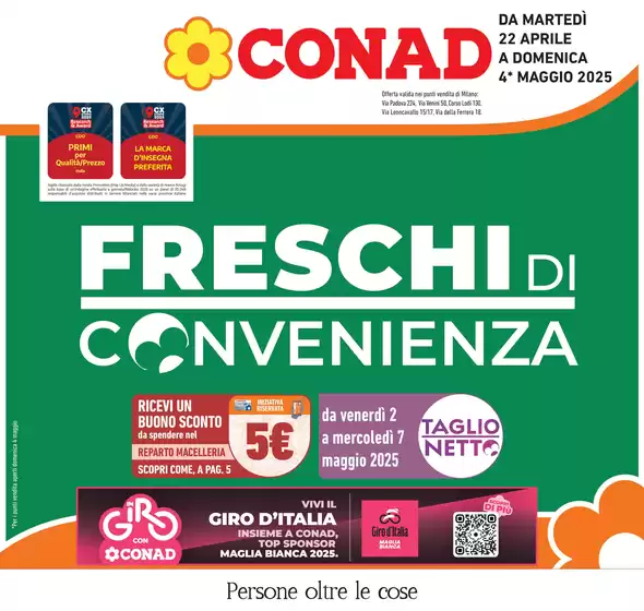 Volantino Conad a Vimodrone | Freschi di convenienza | 22/4/2025 - 4/5/2025
