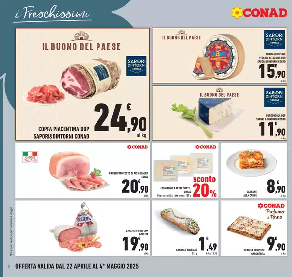 Volantino Conad a Vimodrone | Freschi di convenienza | 22/4/2025 - 4/5/2025