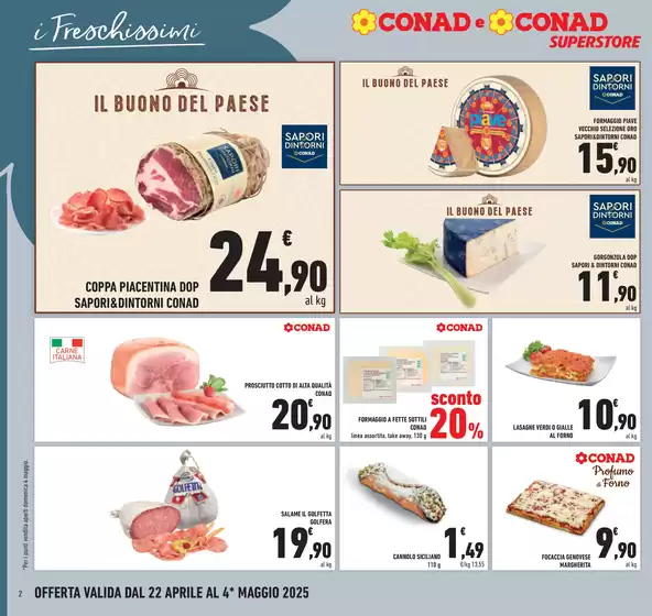 Volantino Conad Superstore a Jesi | Freschi di convenienza | 22/4/2025 - 4/5/2025