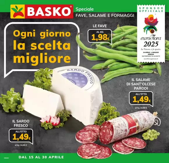 Volantino Basko a Torino | Speciale Fave, Salame e Formaggi | 15/4/2025 - 30/4/2025