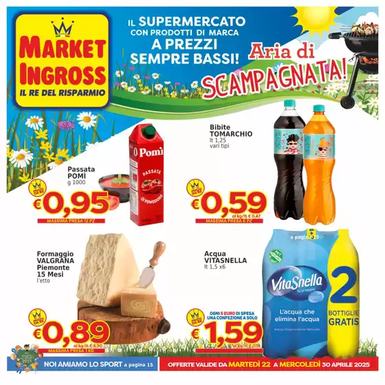 Volantino Market Ingross | Aria di scampagnata | 22/4/2025 - 30/4/2025