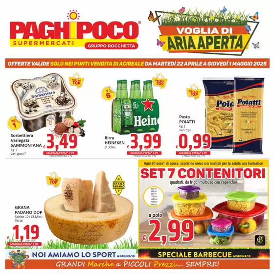 Volantino PaghiPoco a Acireale | Primavera nell'aria | 22/4/2025 - 1/5/2025