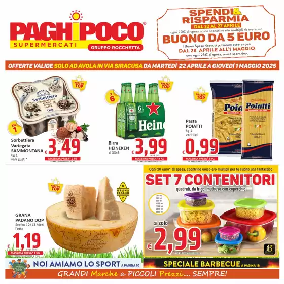 Volantino PaghiPoco | Spendi e risparmia | 22/4/2025 - 1/5/2025