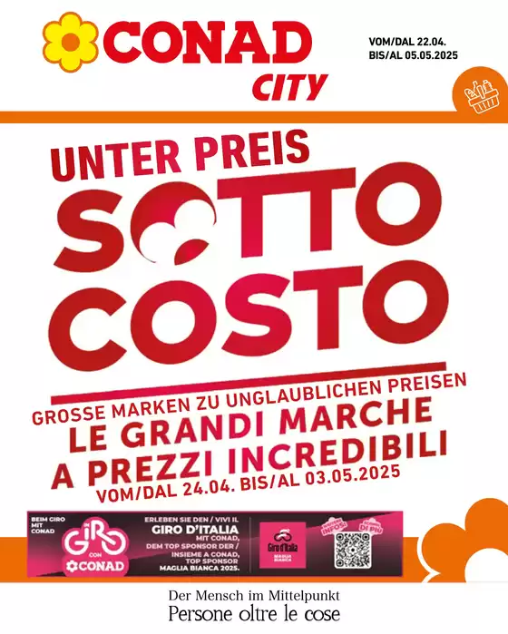 Volantino Conad City a Terlano | Sotto costo | 22/4/2025 - 5/5/2025