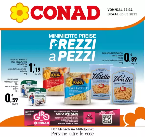 Volantino Conad a Bolzano | Prezzi a pezzi | 22/4/2025 - 5/5/2025