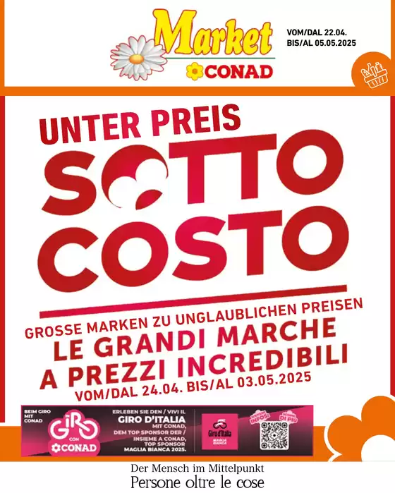 Volantino Conad City a Merano | Sotto costo | 22/4/2025 - 5/5/2025