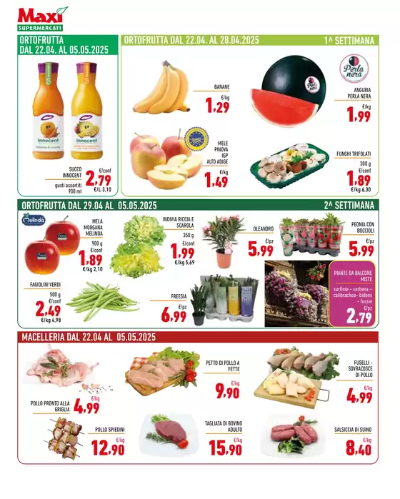 Volantino Maxi Supermercati | Da noi conviene tutti i giorni | 22/4/2025 - 5/5/2025