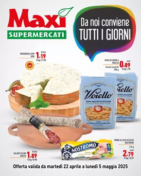 Volantino Maxi Supermercati a Calcio | Da noi conviene tutti i giorni | 22/4/2025 - 5/5/2025