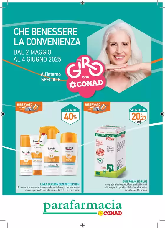 Volantino Parafarmacia Conad a Trento | Che benessere la convenienza | 2/5/2025 - 4/6/2025