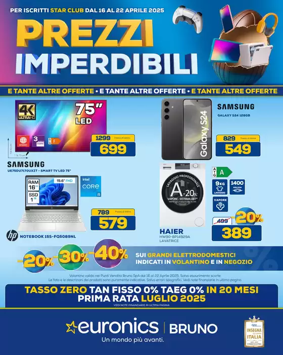Volantino Euronics a Palermo | Prezzi imperdibili | 16/4/2025 - 22/4/2025