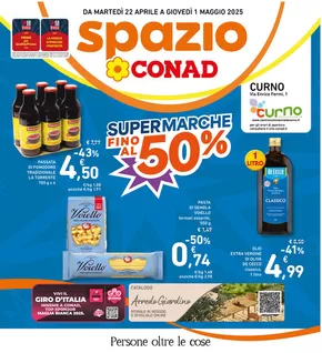 Volantino Spazio Conad a Palazzolo sull'Oglio | Super marche fino al 50% | 22/4/2025 - 1/5/2025
