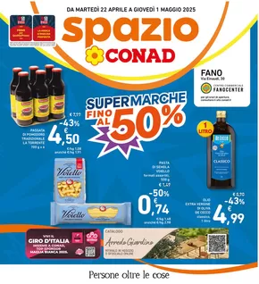 Volantino Spazio Conad a Fano | Super marche fino al 50% | 22/4/2025 - 1/5/2025