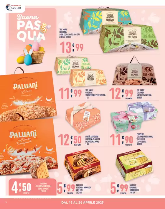 Volantino Pascar a Taranto | Buona Pasqua | 15/4/2025 - 26/4/2025