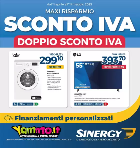 Volantino Yammo a Frosinone | Sconto Iva | 11/4/2025 - 11/5/2025