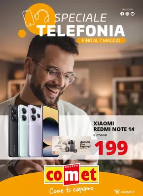 Offerte di Elettronica a Mezzano | Speciale Telefonia! in Comet | 17/4/2025 - 7/5/2025