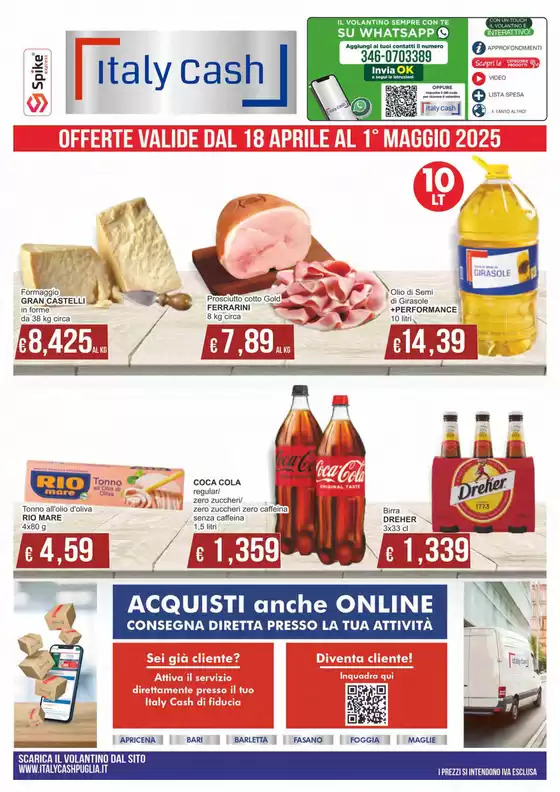 Volantino Italy Cash Puglia a Fasano | Acquisti anche online | 18/4/2025 - 1/5/2025