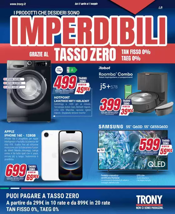 Volantino Trony a Sassari | Imperdibili | 17/4/2025 - 7/5/2025