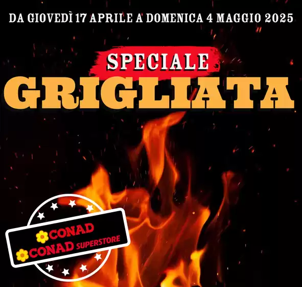 Volantino Conad a Lecce | Speciale grigliata | 17/4/2025 - 4/5/2025