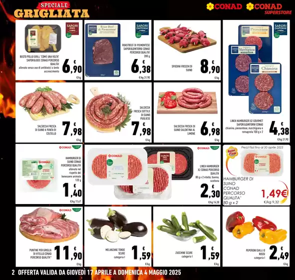 Volantino Conad a Lecce | Speciale grigliata | 17/4/2025 - 4/5/2025