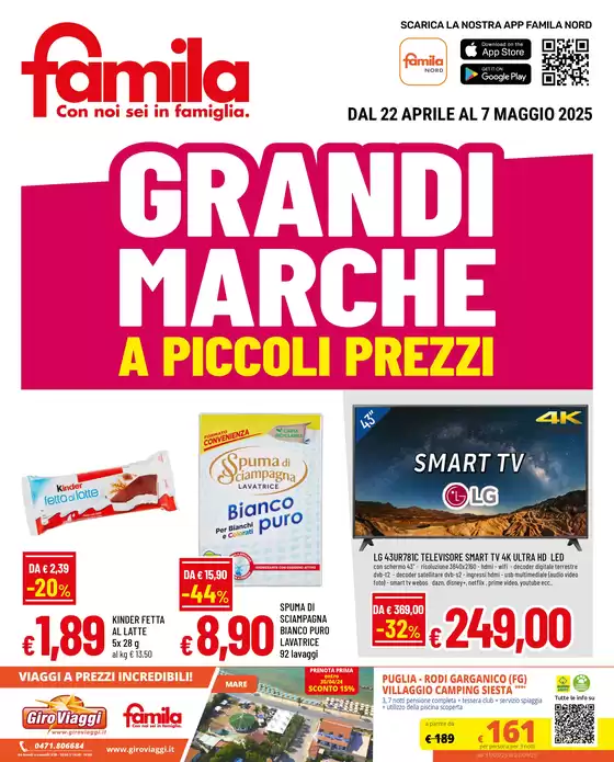 Volantino Famila a Lomazzo | Grandi marche | 22/4/2025 - 7/5/2025