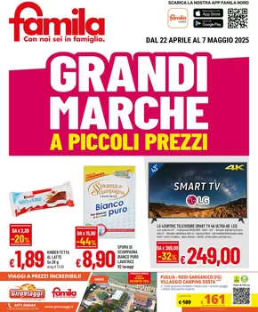 Volantino Famila | Grandi marche | 22/4/2025 - 7/5/2025