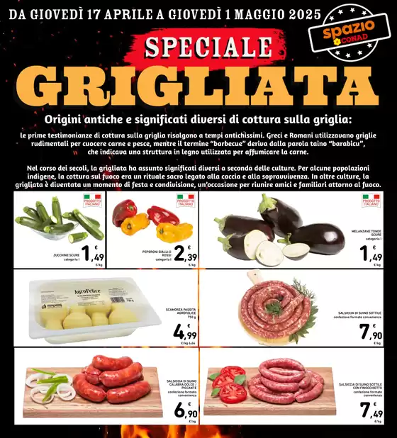 Volantino Spazio Conad a San Severo | Speciale Grigliata | 17/4/2025 - 1/5/2025