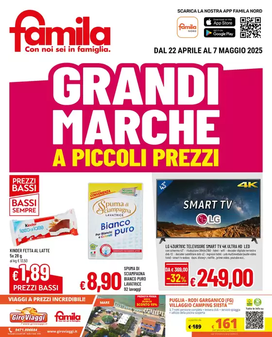 Volantino Famila a Collecchio | Grandi marche | 22/4/2025 - 7/5/2025