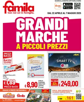 Volantino Famila a Inzago | Grandi marche | 22/4/2025 - 7/5/2025