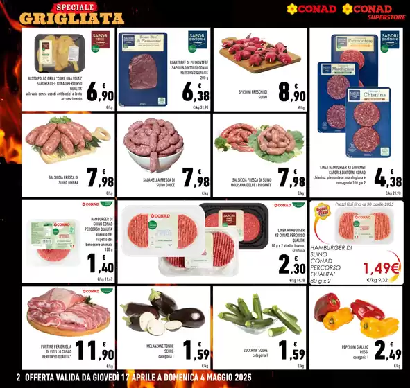 Volantino Conad Superstore a Spoltore | Speciale grigliata | 17/4/2025 - 4/5/2025