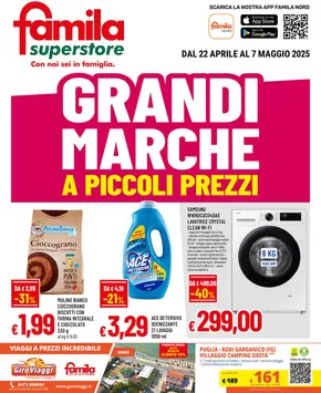 Volantino Famila Superstore a Crema | Grandi marche | 22/4/2025 - 7/5/2025