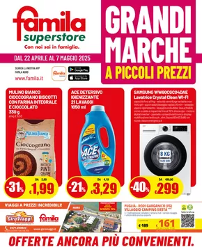Volantino Famila Superstore a Martinengo | Grandi marche | 22/4/2025 - 7/5/2025